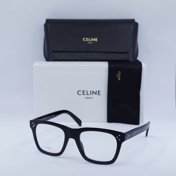 Final Price! Celine CL50119I 001 Shiny Black Eyeglasses 52mm - Picture 3 of 11